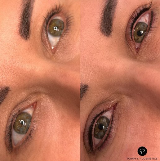 Semi-permanent eyeliner